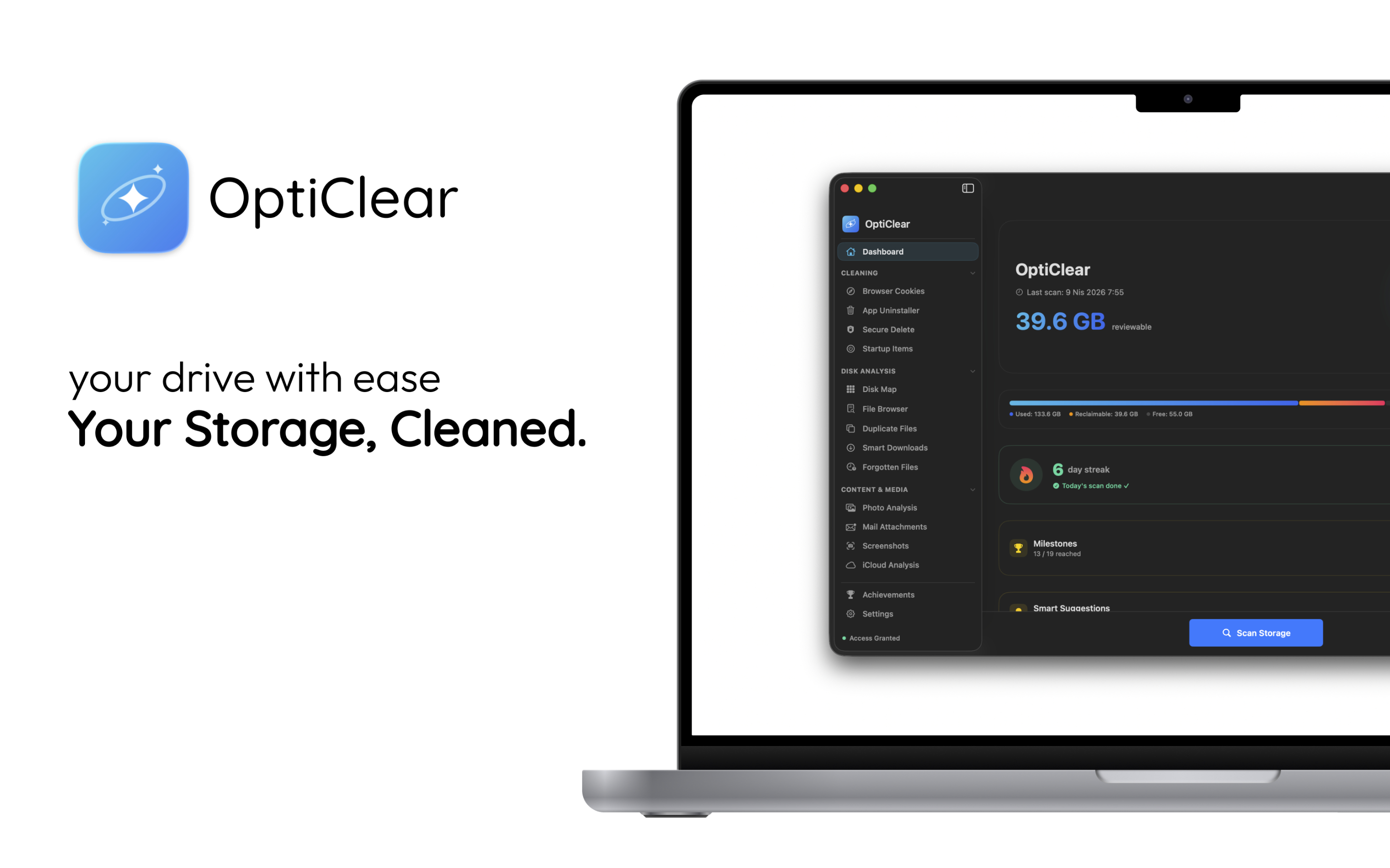 OptiClear Dashboard